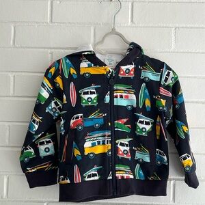 NWT infant hoodie (removable) zipper sweater -18 months